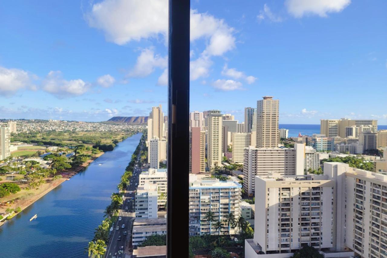 Waikiki Condo High Floor Views Beaches Convention Center 호놀룰루 외부 사진