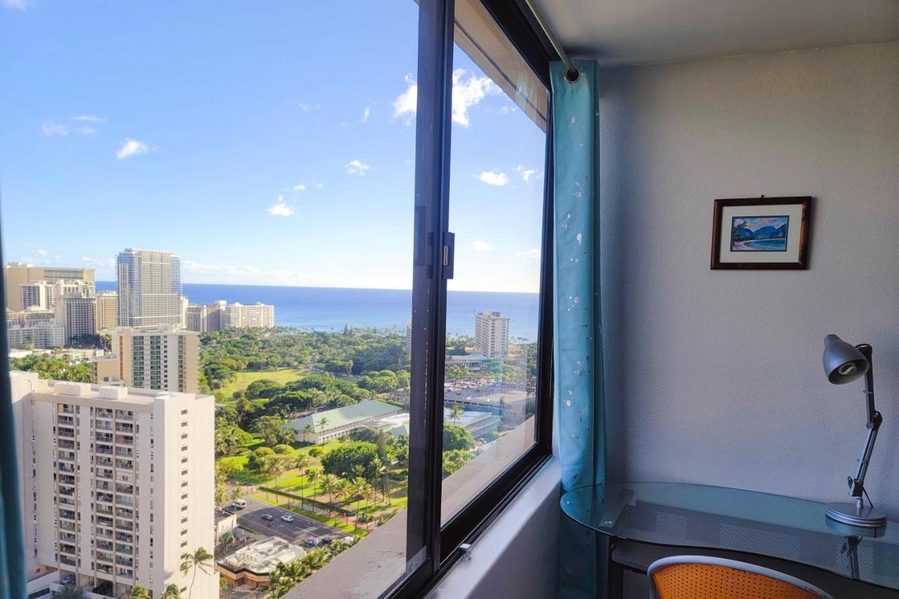 Waikiki Condo High Floor Views Beaches Convention Center 호놀룰루 외부 사진