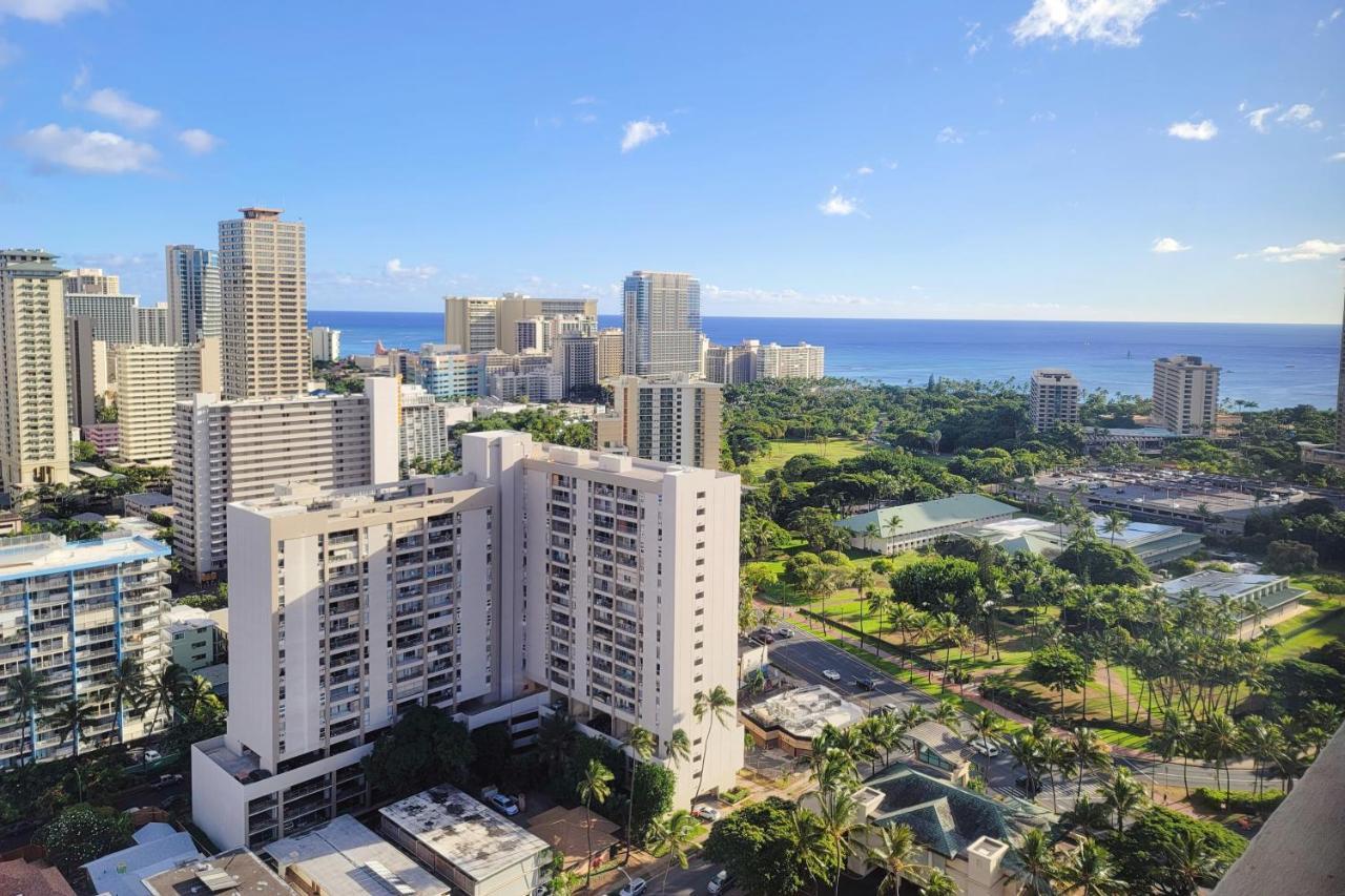 Waikiki Condo High Floor Views Beaches Convention Center 호놀룰루 외부 사진