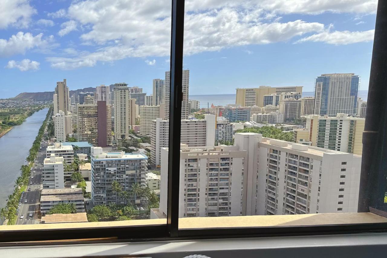 Waikiki Condo High Floor Views Beaches Convention Center 호놀룰루 외부 사진